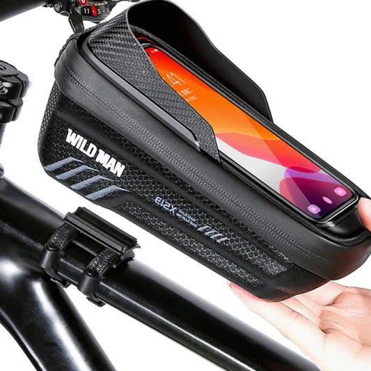 Tube Cycling Bag Bicycle Waterproof Phone Case Holder