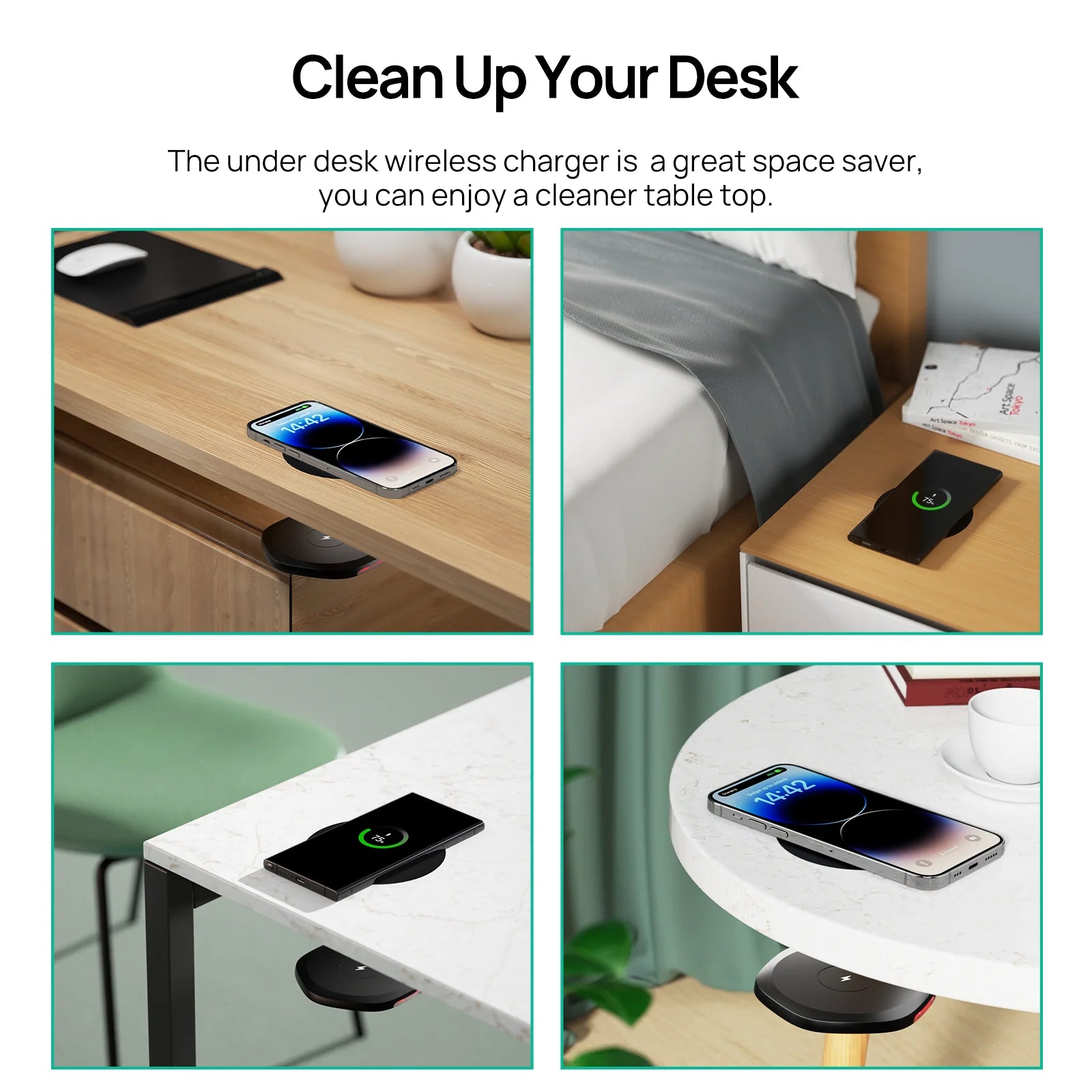 Wireless Charger 30mm Under Table