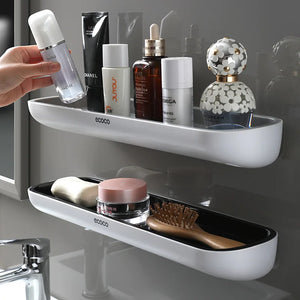 🚿EasyMount Bathroom Storage Shelf - No Drilling Required