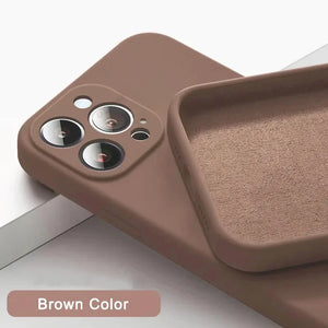 Silicone Solid Color Case For IPhone