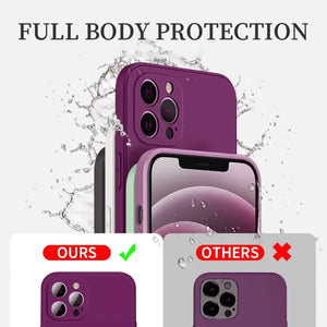 Silicone Solid Color Case For IPhone