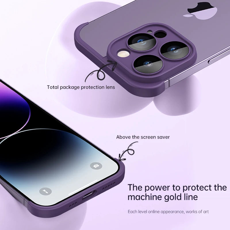 Bumper Case with Camera Lens Protector for iPhone