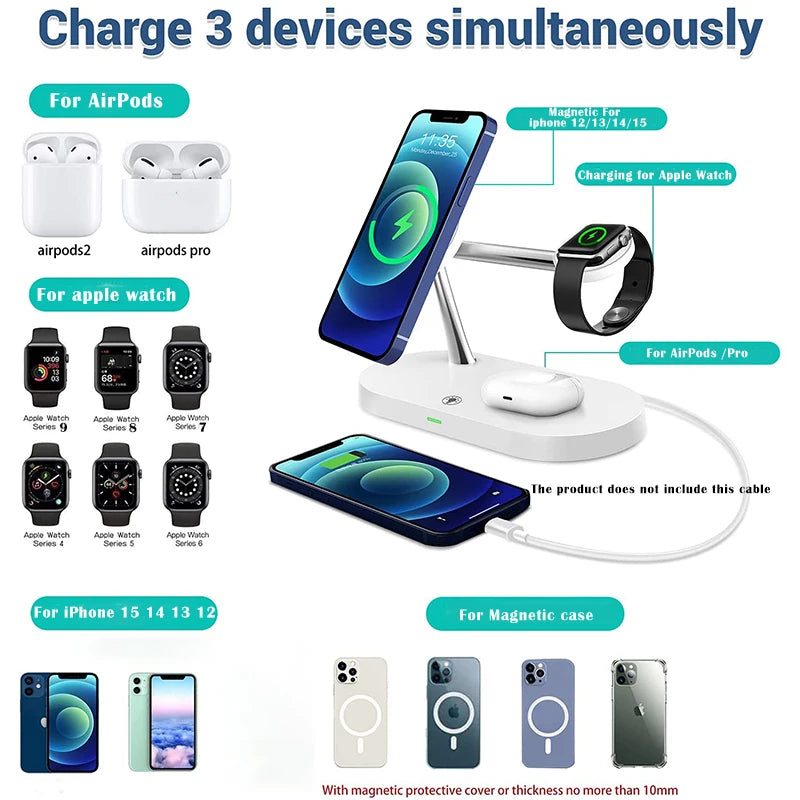 3 in 1 macsafe Wireless Charger