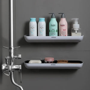 🚿EasyMount Bathroom Storage Shelf - No Drilling Required