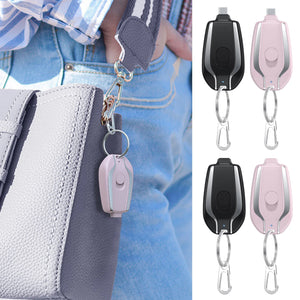 1500Mah Portable Keychain Charger Type-C Ultra-Compact Mini Battery Pack Fast Charging Backup Power Bank for Iphone 14 12